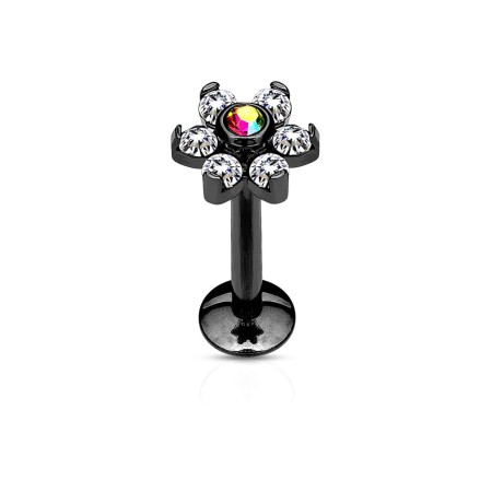 Nakrętka na gwint wewnętrzny. Do lobe, helix, tragus, conch, medusa, madonna. Stal 316L z powłoką IP.