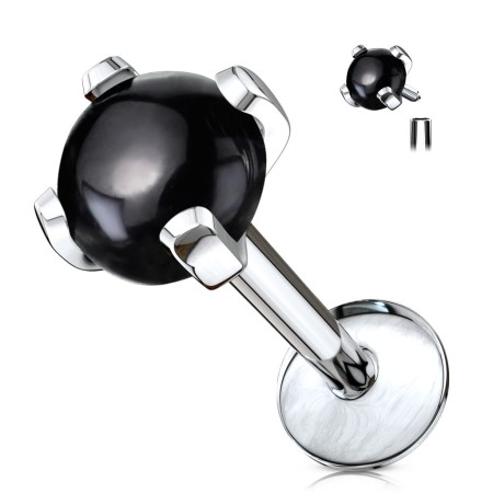 Kamień wspiera równowagę emocjonalną i energetyczną. Idealny do piercingu lobe, helix, tragus, conch oraz wargi jak madonna, medusa czy ashley.