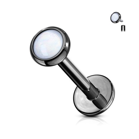 Wykonany ze stali chirurgicznej 316L z powłoką PVD. Idealny do lobe, helix, tragus, conch oraz medusa.