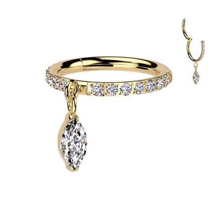 Idealny do conch i helix, dostępny w średnicach 8 mm i 10 mm dla perfekcyjnego dopasowania.