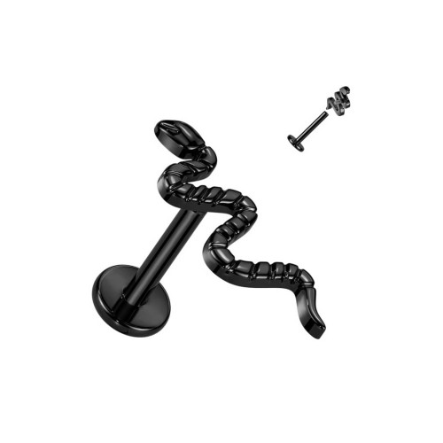 Przejdź do produktu Labret z czarnym wężem