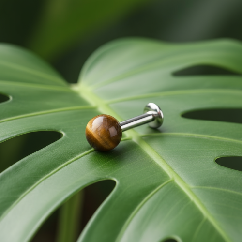 Przejdź do produktu Labret naturalny kamień tygrysie oko