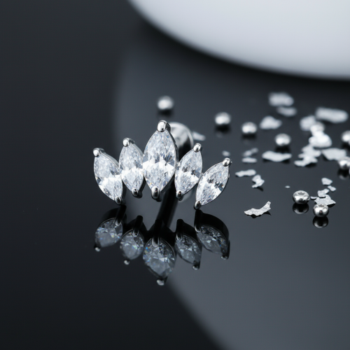 Przejdź do produktu Labret 5 Marquise CZ Fan