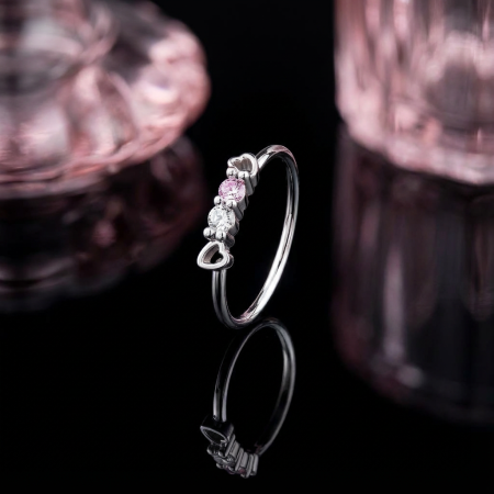 Kółeczko do nostrila hearts