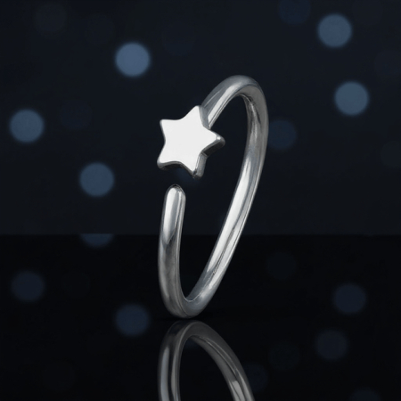 Kółeczko do nosa z gwiazdką