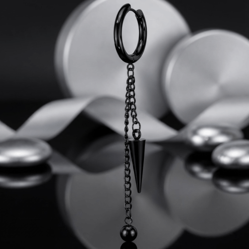 Przejdź do produktu Kółeczko huggie Black Cone Dangle  