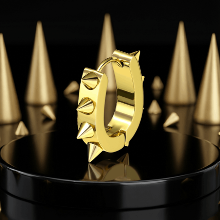 Kółeczko Huggie Gold Spikes