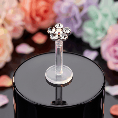 Przejdź do produktu Labret z bioflexu 5 gem flower