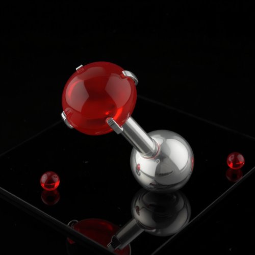 Przejdź do produktu Sztanga  Red  Zircon Cabochon Stone