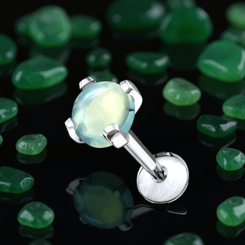 Przejdź do produktu Labret z zielonym jadeitem