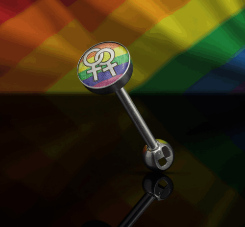 Przejdź do produktu Kolczyk do języka z  pride female