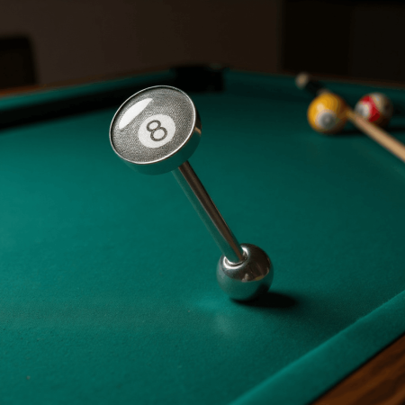 Kolczyk do języka z bilą 8