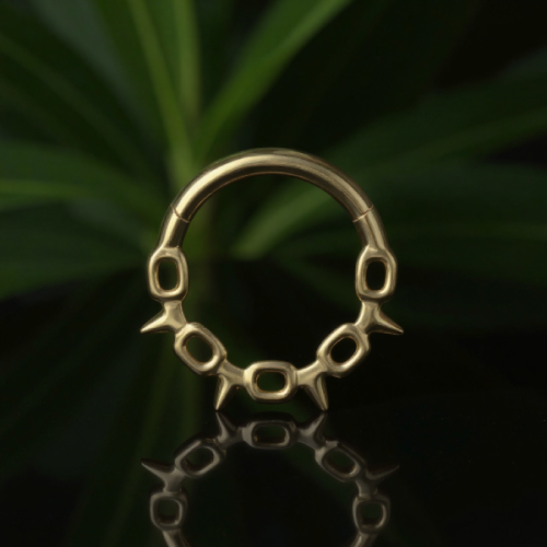 Przejdź do produktu Clicker Gold Spiked Collar 