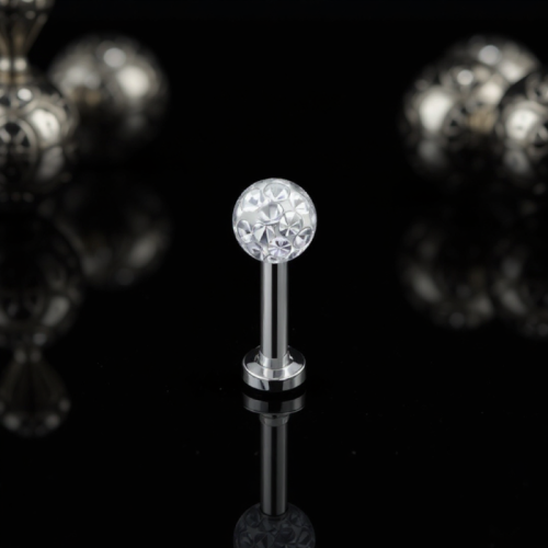 Przejdź do produktu Labret z kryształową kuleczką ferido