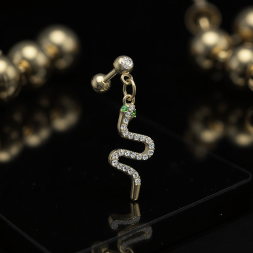 Przejdź do produktu Złota sztanga z wężem