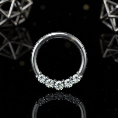 Przejdź do produktu Kółeczko clicker z  5 białymi kryształkami