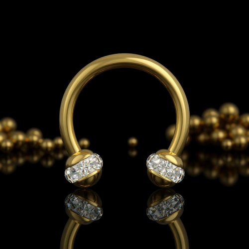 Przejdź do produktu Złota podkówka epoxy  crystals