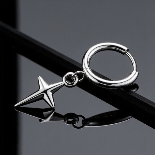Przejdź do produktu Kolczyk Huggie Star Cross Dangle 