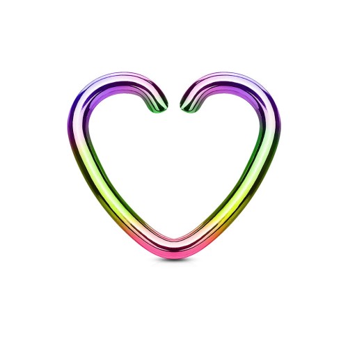 Przejdź do produktu Tęczowe rozginane serduszko.
