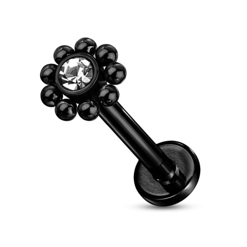 Przejdź do produktu Czarny labret flower balls
