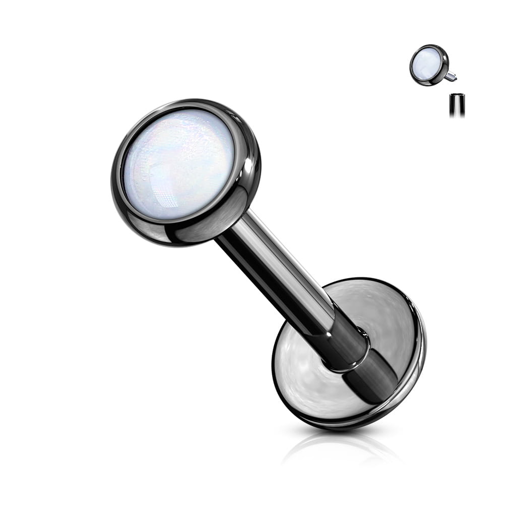 Wykonany ze stali chirurgicznej 316L z powłoką PVD. Idealny do lobe, helix, tragus, conch oraz medusa.