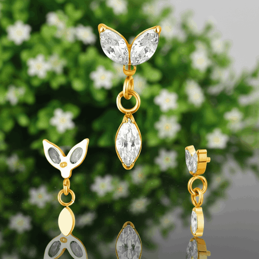 Kolczyk wykonano z tytanu ASTM F-136 klasy implantologicznej – materiału hipoalergicznego, trwałego i bezpiecznego dla skóry, także przy świeżych przekłuciach.